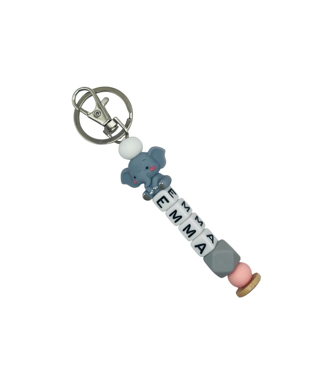 Sleutelhanger Olifant 3D Roze Sleutelhanger Olifant 3D Roze