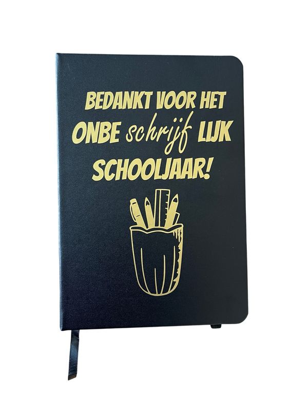Schrift 'Onbeschrijflijk schooljaar’