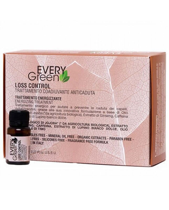 Every Green Trattamento Anticaduta Capelli Biologico 8 Fiale Energizzanti da 8 ml