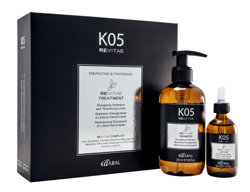 KAARAL K05 REVITAE Trattamento Energizzante e Densificante Kit Shampoo 250ML + Lozione 50ML