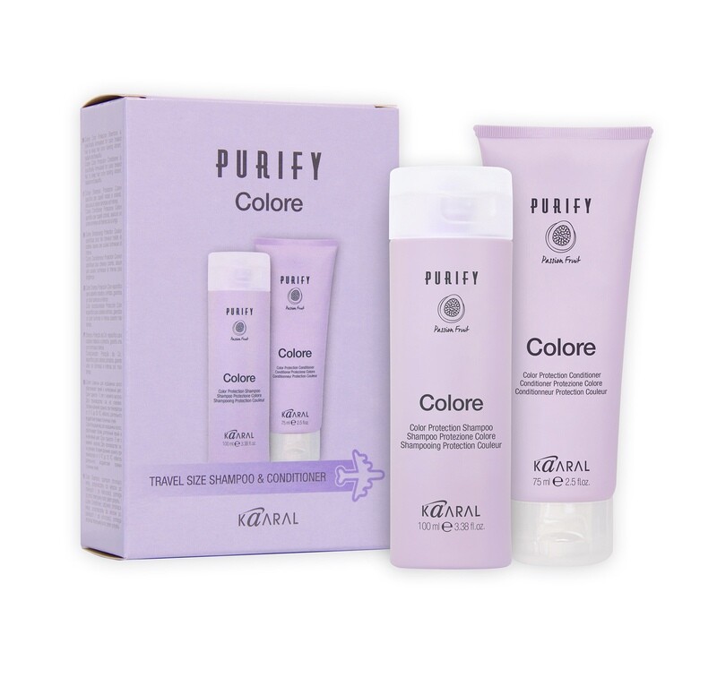 KAARAL PURIFY COLORE TRAVEL KIT SHAMPOO 100ML + CONDITIONER 75ML KAARAL PURIFY COLORE TRAVEL KIT SHAMPOO 100ML + CONDITIONER 75ML