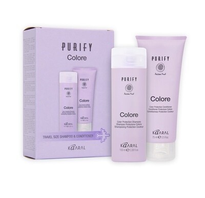 KAARAL PURIFY COLORE TRAVEL KIT SHAMPOO 100ML + CONDITIONER 75ML