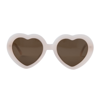 Wunderkin Heart Sunglasses // Marshmallow WS
white