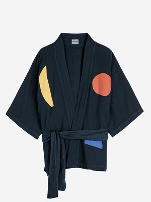 BOBO CHOSES ADULT Summer night landscape print short kimono