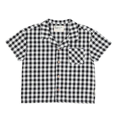 PIUPIUCHICK hawaiian shirt | black & white checkered