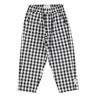 PIUPIUCHICK unisex trousers | black & white checkered