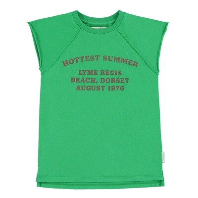 PIUPIUCHICK t-shirt dress | green w/ 