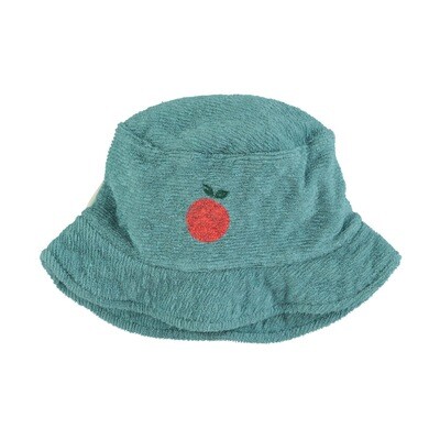 PIUPIUCHICK hat | green w/ apple print