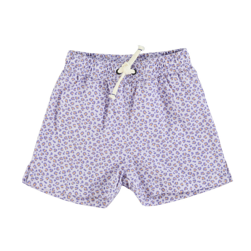PIUPIUCHICK swim shorts | lavender w/ animal print