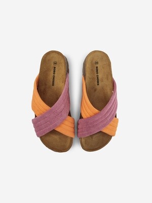 BOBO CHOSES ADULT PINK CROSSOVER SANDALS