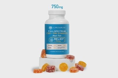 Lunchbox Alchemy: Relief Full Spectrum CBD + CBG Gummies