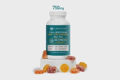 Lunchbox Alchemy: De-Stress Full Spectrum CBD + CBG Gummies