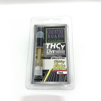 Country Roads: THCv + D8 Vape Cartridges