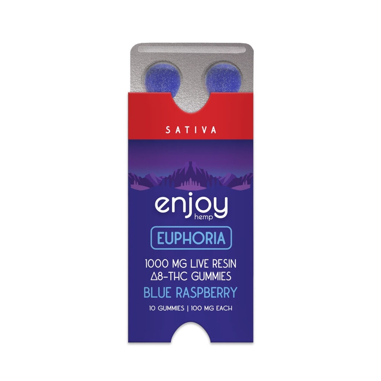 Enjoy: Live Resin Euphoria 1000mg Delta 8 THC Gummies (100mg/gummy)