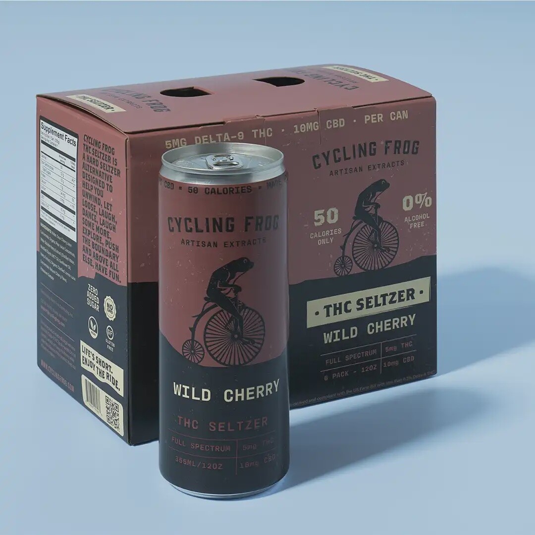 Cycling Frog: Wild Cherry THC Seltzer 6pck