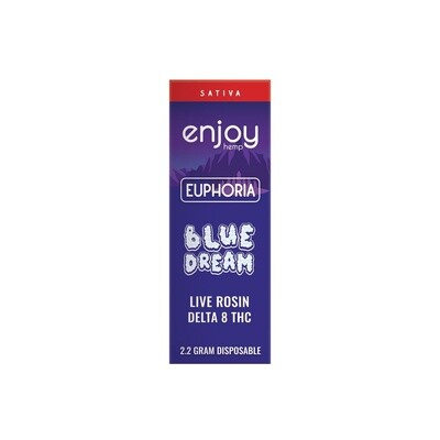 Enjoy: Euphoria Delta 8 THC Disposable Vape 2.2g- Blue Dream