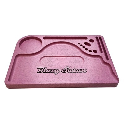 Blazy Susan : Pink Hemp Plastic Rolling Tray