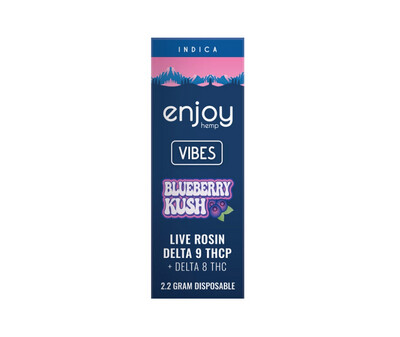 Enjoy: THCp + Delta 8 THC Disposable Blueberry Kush