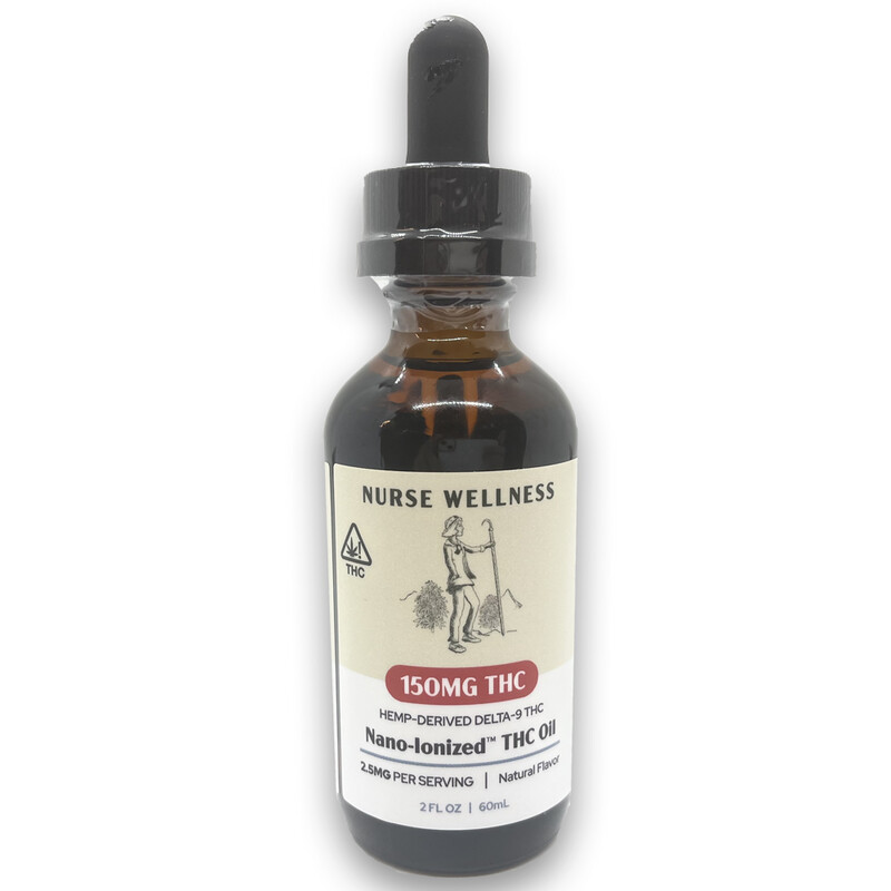 Nurse Wellness: Nano THC Oil 150mg (2oz) w/ MCT Oil