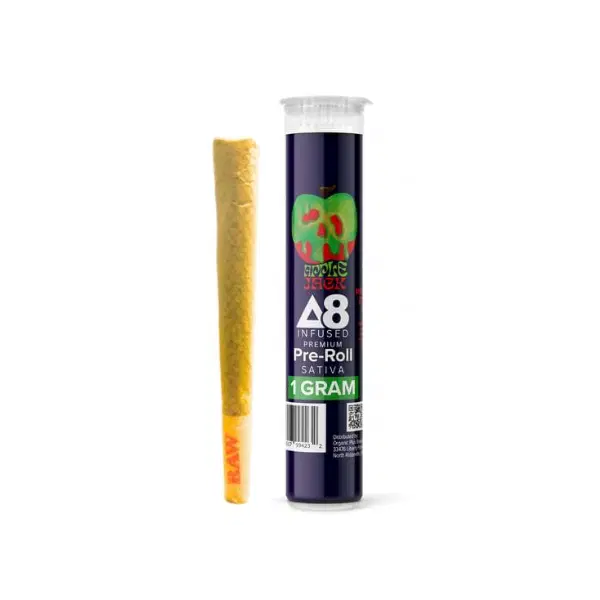 Plant Puff Apple Jack Delta 8 THC 1g Preroll Nurse Wellness CBD