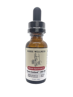 Nurse Wellness: Whole Spectrum™ CBD Oil - Mild - 750mg - Natural Flavor w/ MCT Oil