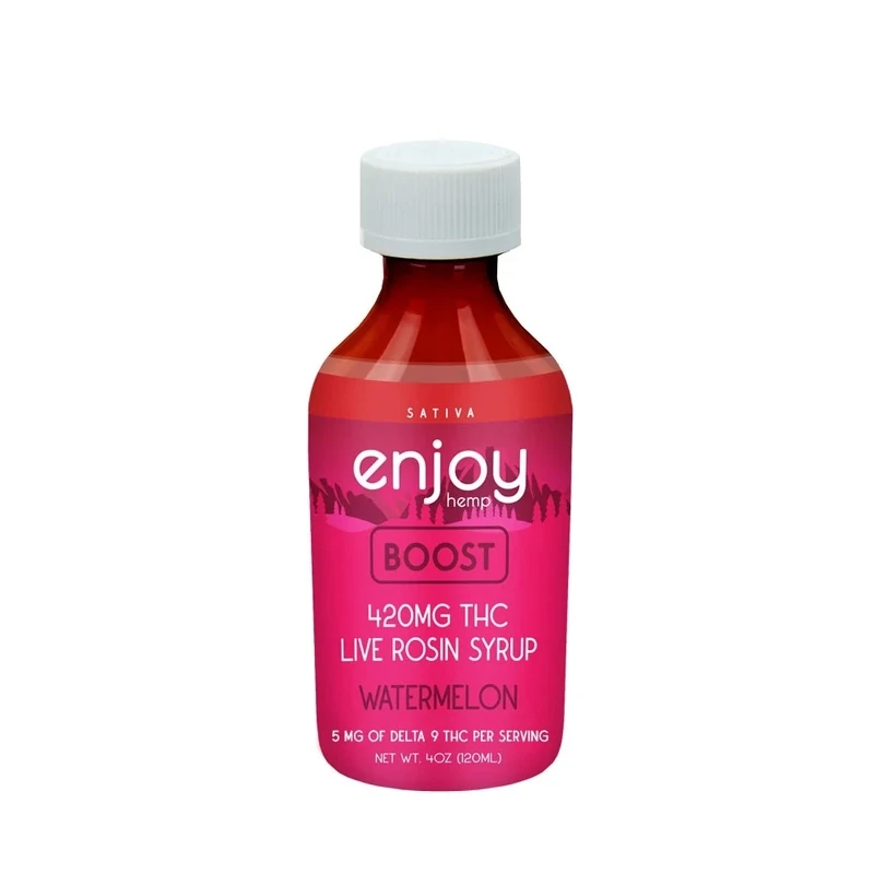 Enjoy Hemp: Live Rosin Delta 9 THC Syrup / Boost Watermelon