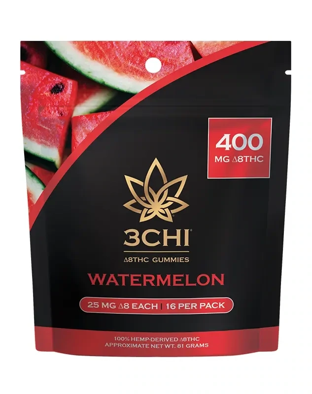 3Chi: Watermelon Delta 8 THC Gummies 400mg