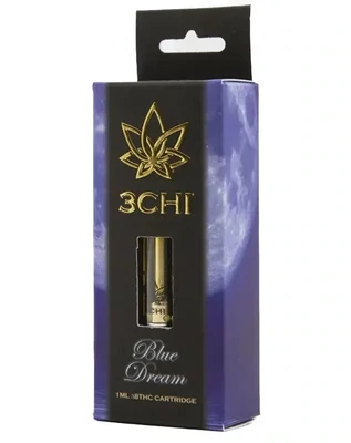 3Chi: Blue Dream Sativa Hybrid Delta 8 THC Vape Cartridge 1g