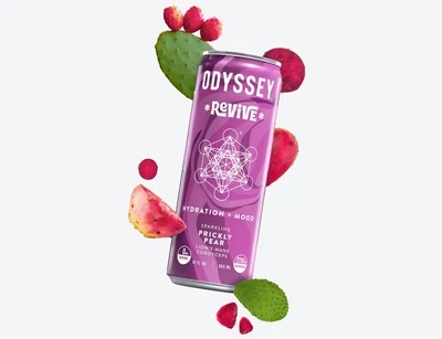 Odyssey: Prickly Pear Revive Sparkling Mushroom Energy Drink