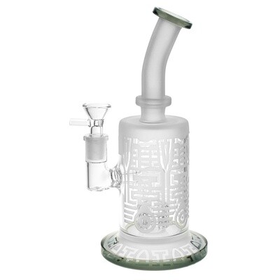 Etched Geometric Pattern Water Pipe