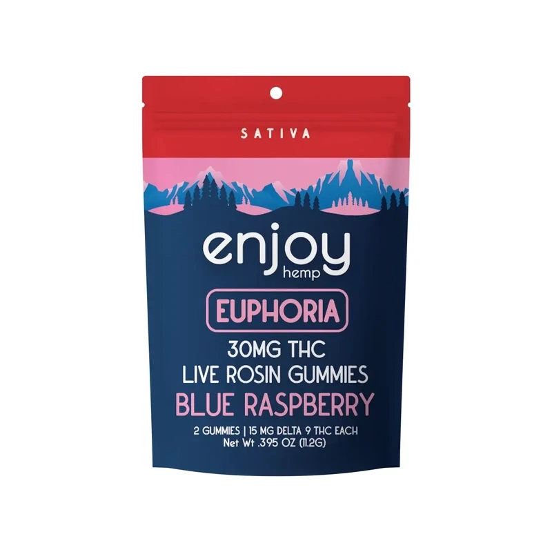 Enjoy: Live Rosin 15 mg Delta 9 THC Euphoria 2 Pack (Sativa)