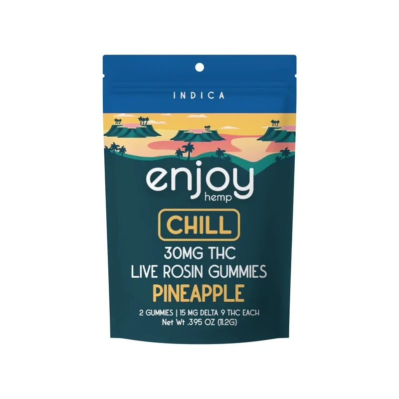 Enjoy: Live Rosin 15 mg Delta 9 THC Chill 2 Pack (Indica)