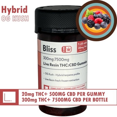 Cáñamo ciprés: gomitas de THC híbridas de bayas mixtas de 20 mg