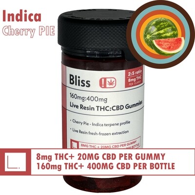 Gomitas de THC de 8 mg de sandía y cáñamo de ciprés