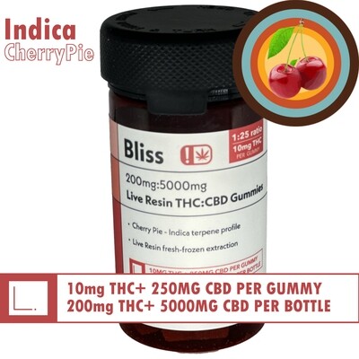 Cáñamo de ciprés: Gomitas de THC de 10 mg de cereza ácida Indica