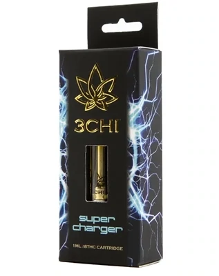 3Chi: Super Charger Indica Hybrid Delta 8 THC Vape Cartridge 1g