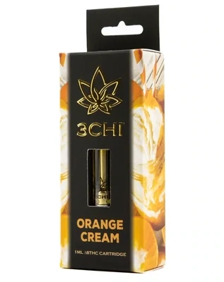 3Chi: Orange Cream Hybrid Delta 8 THC Vape Cartridge 1g