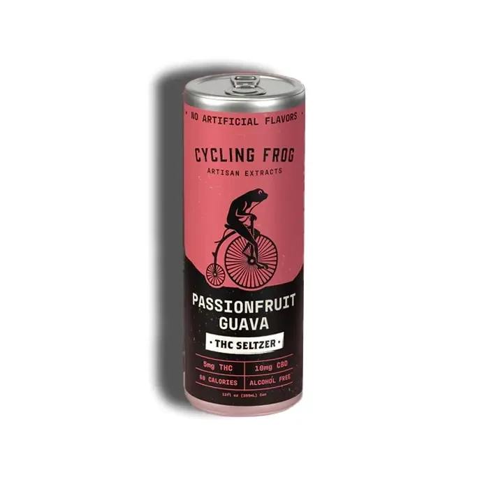 Cycling Frog: Guava Passionfruit THC + CBD Seltzer