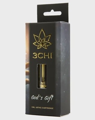 3Chi: God's Gift Indica Delta 8 THC Vape Cartridge 1g