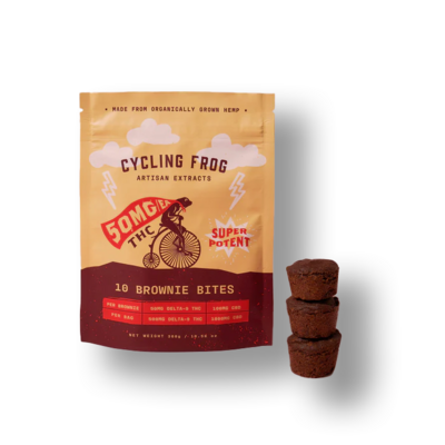 Cycling Frog Brownie Bites 50mg THC 10ct