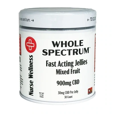 Nurse Wellness: Whole Spectrum CBD 30mg Mixed Fruit 30ct Gummies
