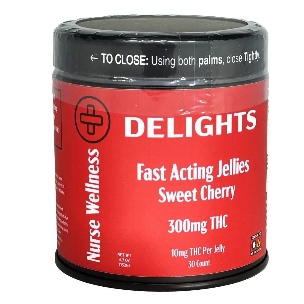 Nurse Wellness: 10mg Delta 9 THC Delights 30ct Gummies