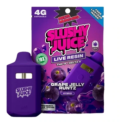 Slushy Juice Live resin 4g Disposable vape Grape Jelly Runtz