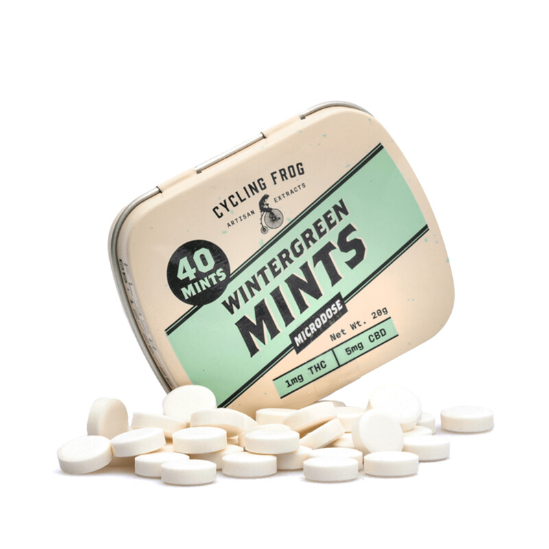 Cycling Frog: Wintergreen Mints - 1mg THC + 5mg CBD (40ct)