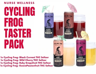 Cycling Frog: 5mg THC + CBD Seltzer Variety Pack