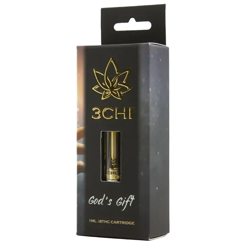 3Chi: God's Gift Indica Delta 8 THC Vape Cartridge 1g