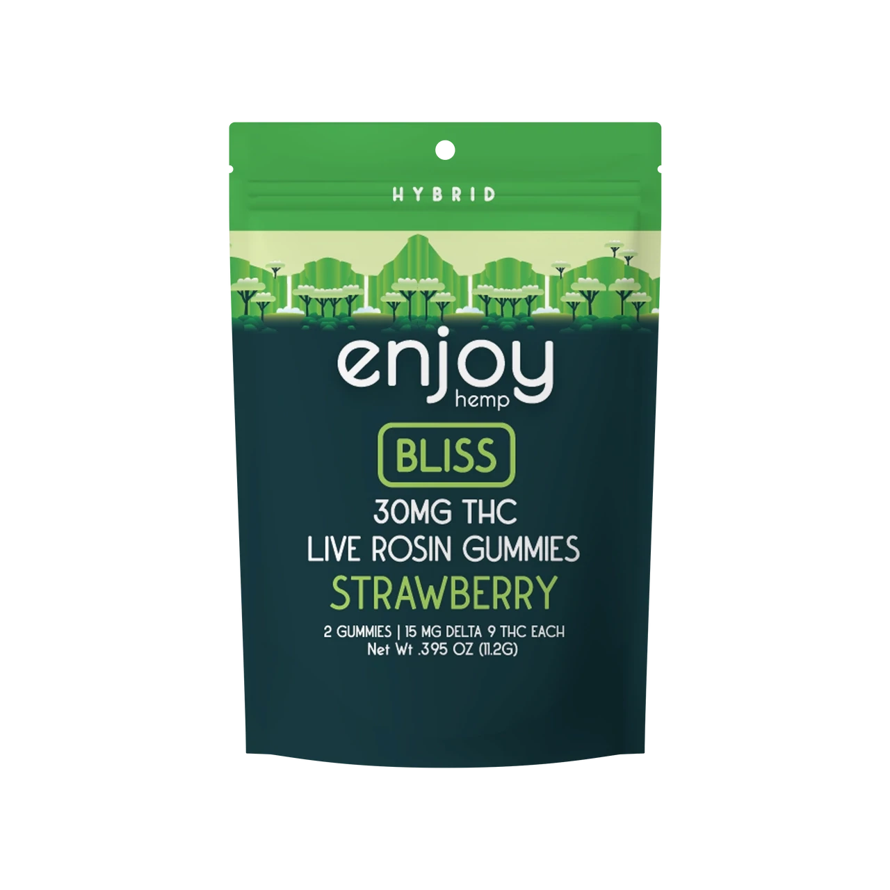 Enjoy: Live Rosin 15mg Delta 9 THC Bliss Hybrid (2pack)