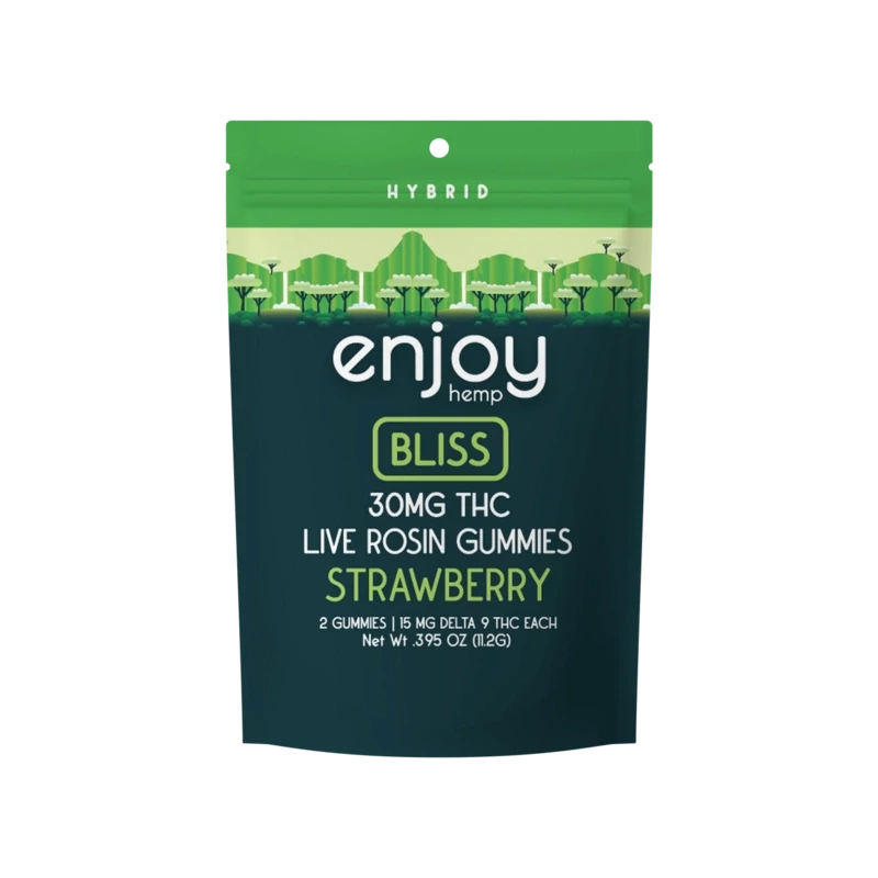 Enjoy: Live Rosin 15mg Delta 9 THC Bliss Hybrid (2pack)