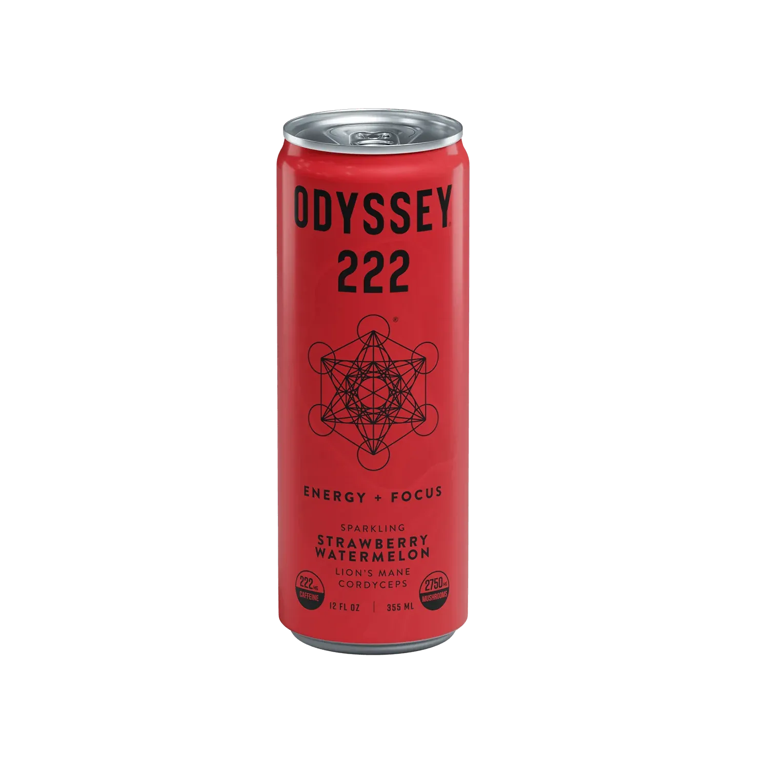 Odyssey: Strawberry Watermelon 222 Sparkling Mushroom Energy Drink