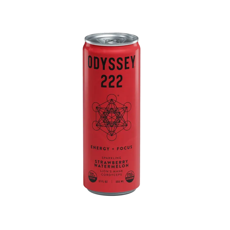 Odyssey: Strawberry Watermelon 222 Sparkling Mushroom Energy Drink